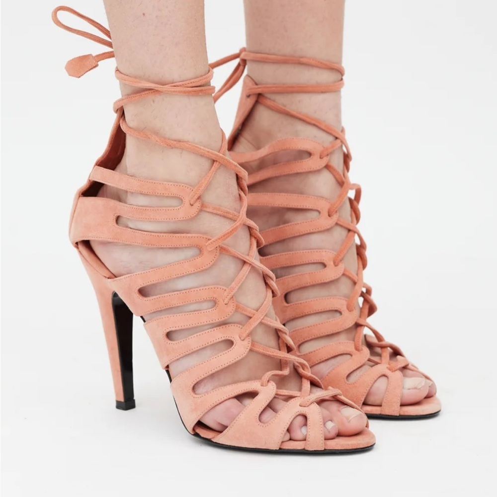 Hermes Impulsion Heels Peach